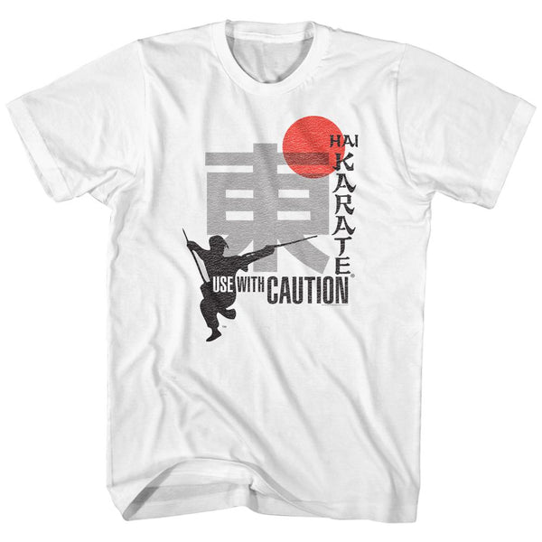 Hai Karate-Use With Caution-White Adult S/S Tshirt - Coastline Mall