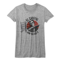 Hai Karate-Careful-Athletic Heather Ladies S/S Tshirt - Coastline Mall