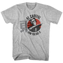 Hai Karate-Careful-Gray Heather Adult S/S Tshirt - Coastline Mall