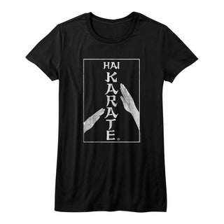 Hai Karate-Karate Chop-Black Ladies S/S Tshirt - Coastline Mall
