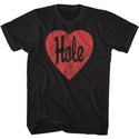 Hole-Hole Heart-Black Adult S/S Tshirt - Coastline Mall