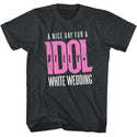 Billy Idol-Whitewedding-Black Heather Adult S/S Tshirt - Coastline Mall