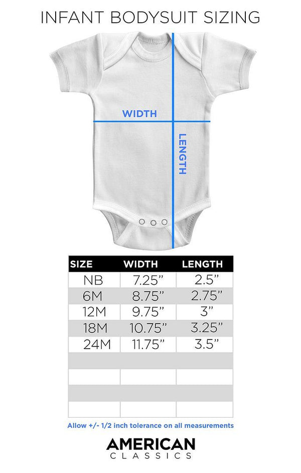 Andre The Giant - Andre The Giant | Light Blue S/S Infant Bodysuit - Coastline Mall