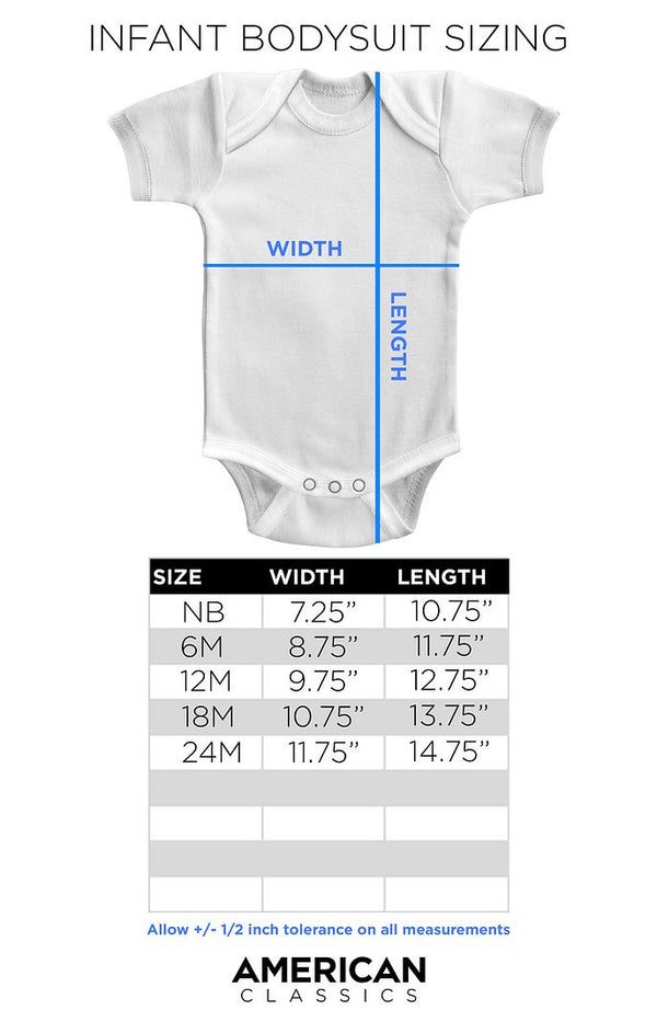 Infant Size Chart from Coastline Mall