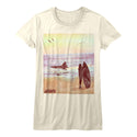 Jaws-Surfside-Vintage White Ladies S/S Tshirt - Coastline Mall