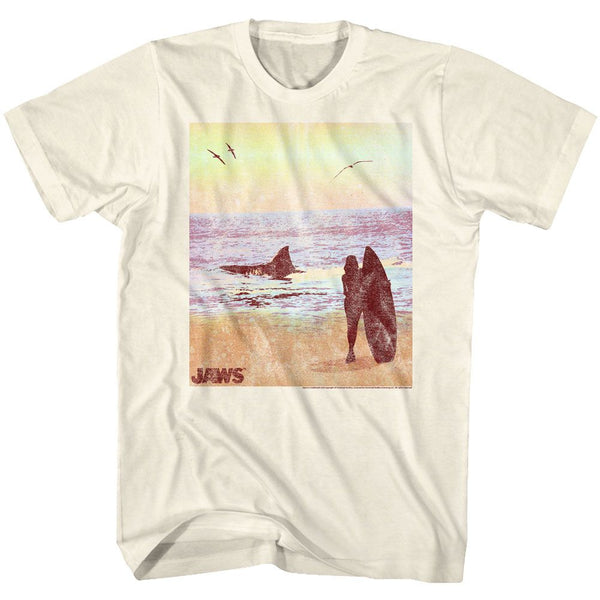 Jaws-Surfside-Natural Adult S/S Tshirt - Coastline Mall