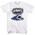 Jaws-Watch Out-White Adult S/S Tshirt - Coastline Mall