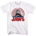 Jaws-Jaws Spiral-White Adult S/S Tshirt - Coastline Mall