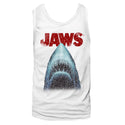 Jaws-Stressed-White Adult  Tank - Coastline Mall