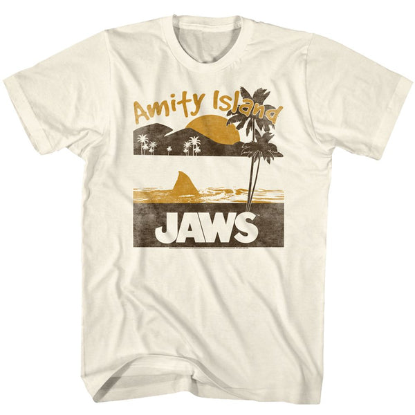 Jaws-Random-Natural Adult S/S Tshirt - Coastline Mall