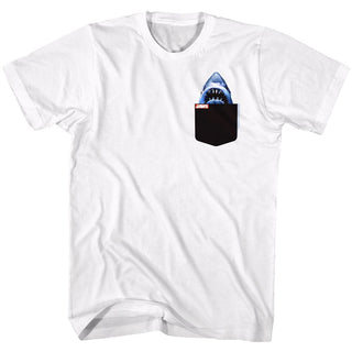 Jaws-Jp-White Adult S/S Tshirt - Coastline Mall