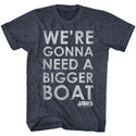 Jaws-Bigger Boat-Navy Adult S/S Tshirt - Coastline Mall