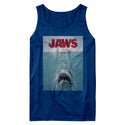 Jaws-Poster-Royal Adult Tank | Clothing, Shoes & Accessories:Men's Clothing:T-Shirts - Coastline Mall