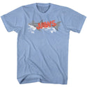 Jaws-Watermark-Light Blue Heather Adult S/S Tshirt - Coastline Mall
