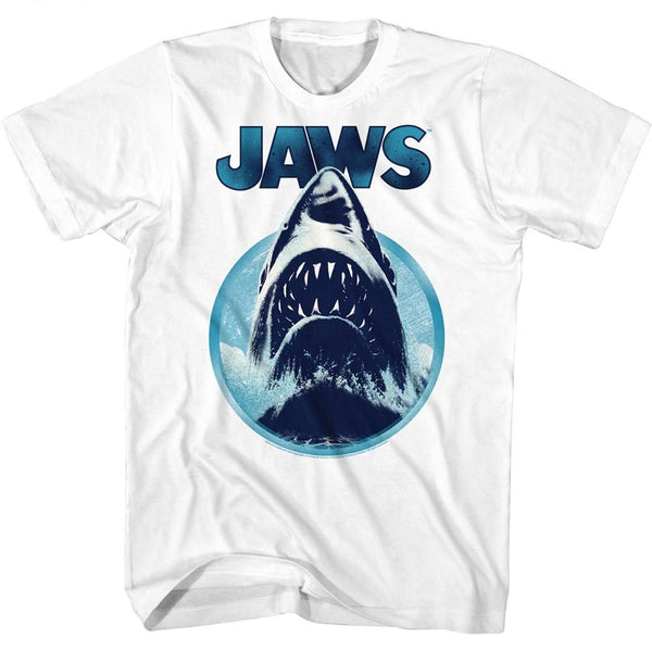 Jaws-Jawhol-White Adult S/S Tshirt - Coastline Mall