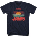 Jaws-Sliced-Navy Adult S/S Tshirt - Coastline Mall