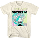 Jaws-Neon Waves-Natural Adult S/S Tshirt - Coastline Mall