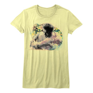 James Dean - Cloudy Logo Banana Short Sleeve Ladies Juniors T-Shirt tee - Coastline Mall