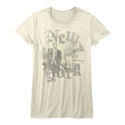 James Dean-Faded-Vintage White Ladies S/S Tshirt - Coastline Mall