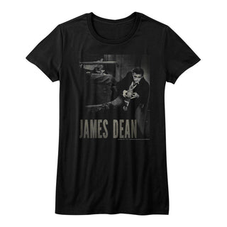 James Dean-Camera-Black Ladies S/S Tshirt - Coastline Mall