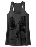 James Dean-Walk Walk-Dark Gray Heather Ladies Racerback - Coastline Mall