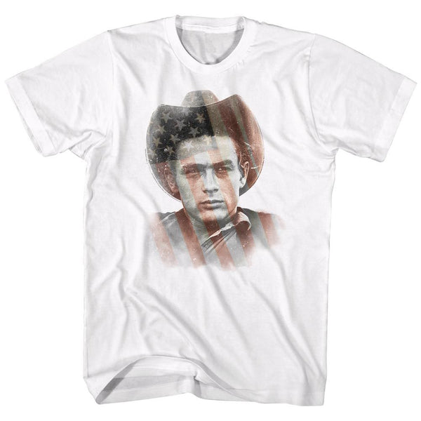 James Dean-Murican-White Adult S/S Tshirt - Coastline Mall