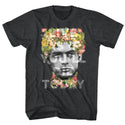 James Dean-Flower Crown-Black Heather Adult S/S Tshirt - Coastline Mall