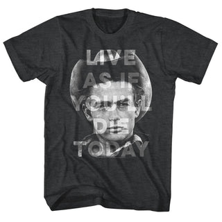 James Dean-Thanks Jim-Black Heather Adult S/S Tshirt - Coastline Mall