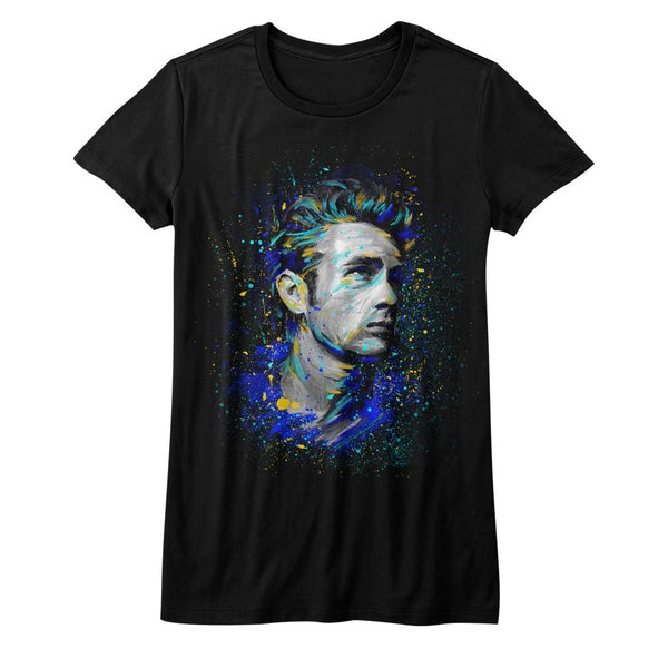 James Dean-Fishy-Black Ladies S/S Tshirt - Coastline Mall