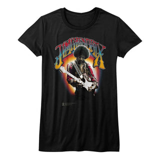 Jimi Hendrix-Jimi Hendrix-Black Ladies S/S Tshirt - Coastline Mall