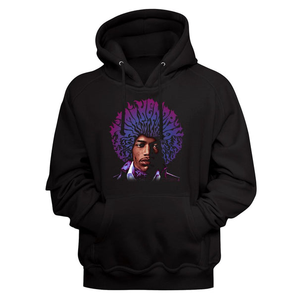 Jimi Hendrix - Name Fro | Black L/S Pullover Adult Hoodie - Coastline Mall