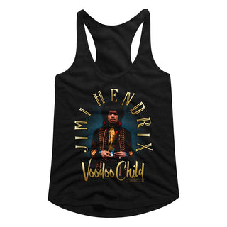 Jimi Hendrix-Newdoo Child-Black Ladies  Racerback - Coastline Mall