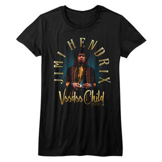 Jimi Hendrix-Newdoo Child-Black Ladies S/S Tshirt - Coastline Mall