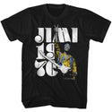 Jimi Hendrix-Peace Jimi-Black Adult S/S Tshirt - Coastline Mall