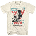 Jimi Hendrix-Atlanta-Natural Adult S/S Tshirt - Coastline Mall