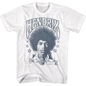 Jimi Hendrix-Sides Of The Sky-White Adult S/S Tshirt - Coastline Mall