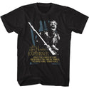 Jimi Hendrix - Power Of Love Logo Black Adult Short Sleeve T-Shirt tee - Coastline Mall