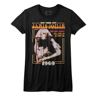 Janis Joplin-New York-Black Ladies S/S Tshirt - Coastline Mall