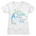 Janis Joplin - Gradient | White Short Sleeve Ladies T-Shirt - Coastline Mall