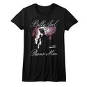 Billy Joel-Piano Man-Black Ladies S/S Tshirt - Coastline Mall