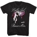 Billy Joel-Piano Man-Black Adult S/S Tshirt - Coastline Mall