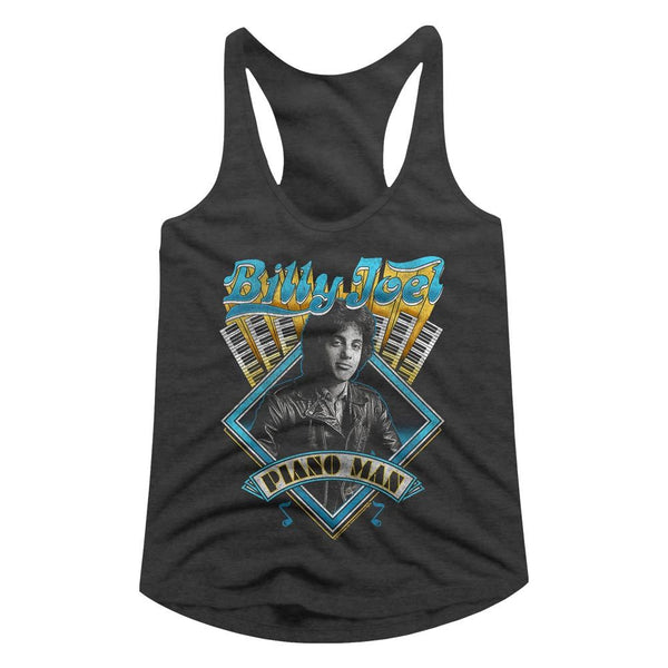 Billy Joel-Billy Joel-Black Ladies Racerback - Coastline Mall