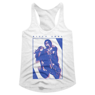 Billy Joel-Billy Joel-White Ladies Racerback - Coastline Mall