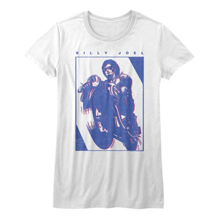 Billy Joel-Billy Joel-White Ladies S/S Tshirt - Coastline Mall