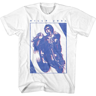 Billy Joel-Billy Joel-White Adult S/S Tshirt - Coastline Mall