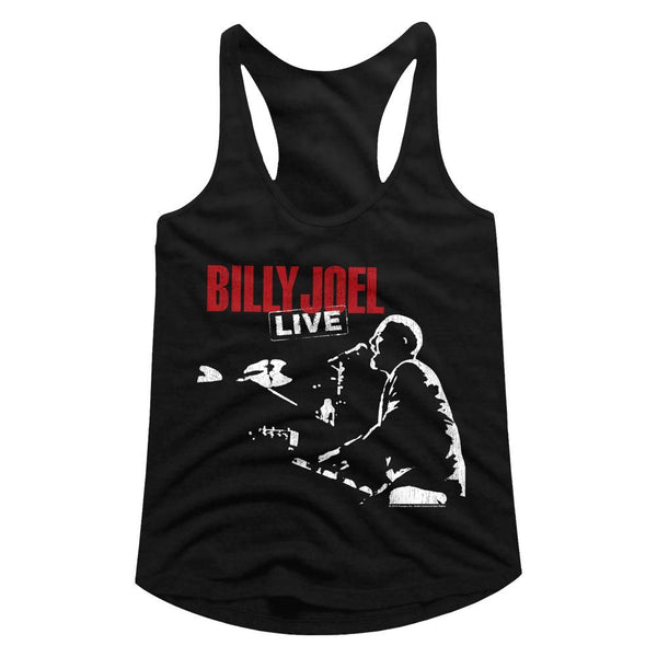 Billy Joel-81 Tour-Black Ladies Racerback - Coastline Mall