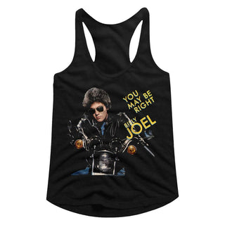 Billy Joel-You May Be Right-Black Ladies Racerback - Coastline Mall