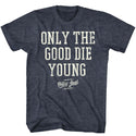 Billy Joel-Only The Good Die Young-Navy Heather Adult S/S Tshirt - Coastline Mall