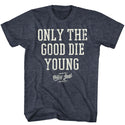 Billy Joel-Only The Good Die Young-Navy Heather Adult S/S Tshirt - Coastline Mall