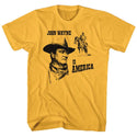 John Wayne-America-Ginger Adult S/S Tshirt - Coastline Mall